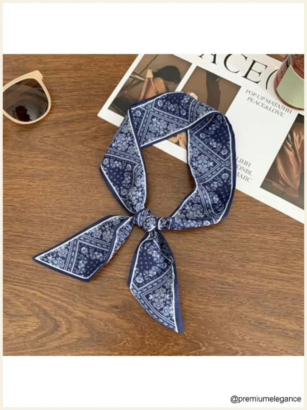 4 Pack Satin Floral Scarf Women Hair Head Wrap Neck Scarf Accessory Gift